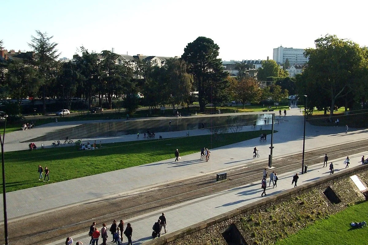 Le miroir d'eau à Nantes