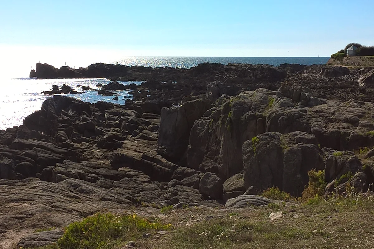 La côte sauvage de la presqu'île guérandaise
